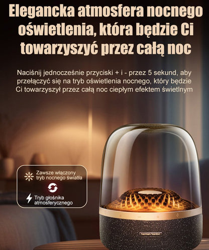 Nowe oszklone kolorowe światło bluetooth stereo