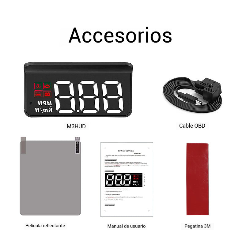 OBD2 HUD Car Head Up Display Proyector Velocímetro